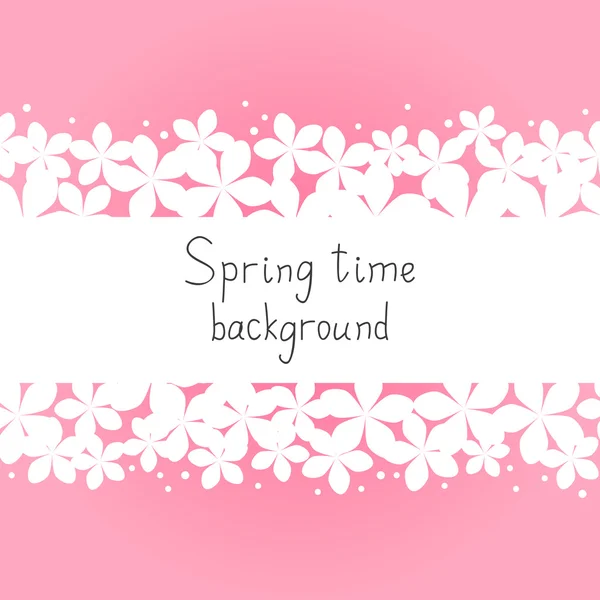 Primavera sfondo floreale — Vettoriale Stock