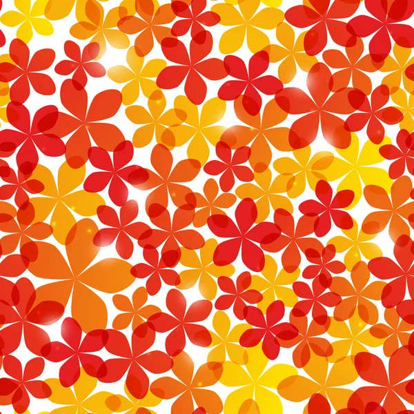Modèle sans couture avec des fleurs — Image vectorielle
