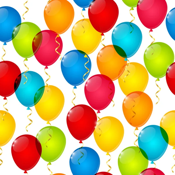 Modèle avec des ballons colorés — Image vectorielle