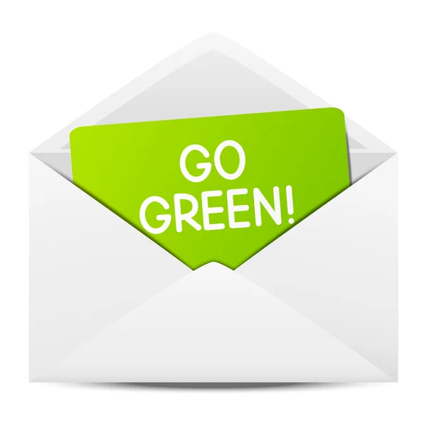 Message écologie papier — Image vectorielle