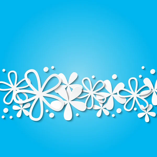 Papper blommor bakgrund — Stock vektor
