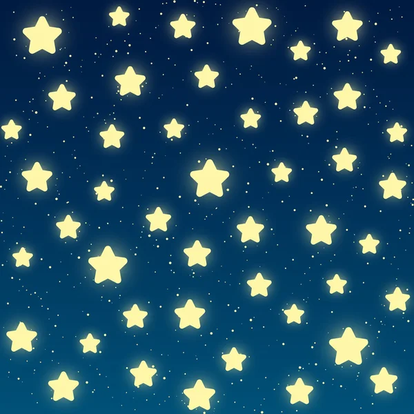 Fondo nocturno estrellado — Vector de stock