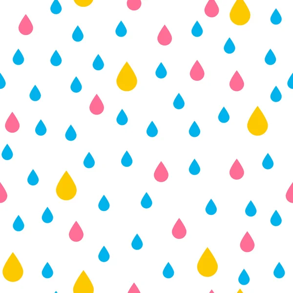 Patrón con gotas de lluvia — Vector de stock