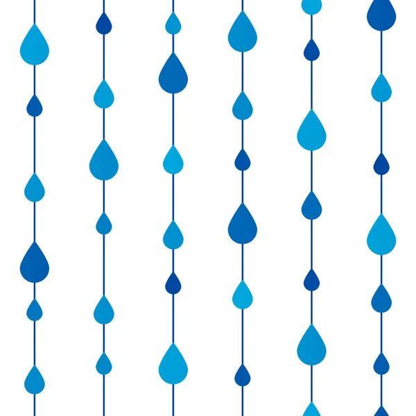 Modello con gocce di pioggia — Vettoriale Stock