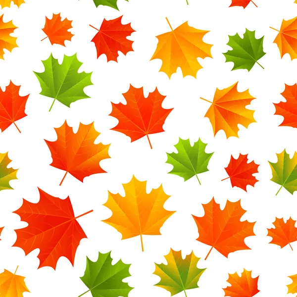 Pattern with autumn leaves — Stock Vector