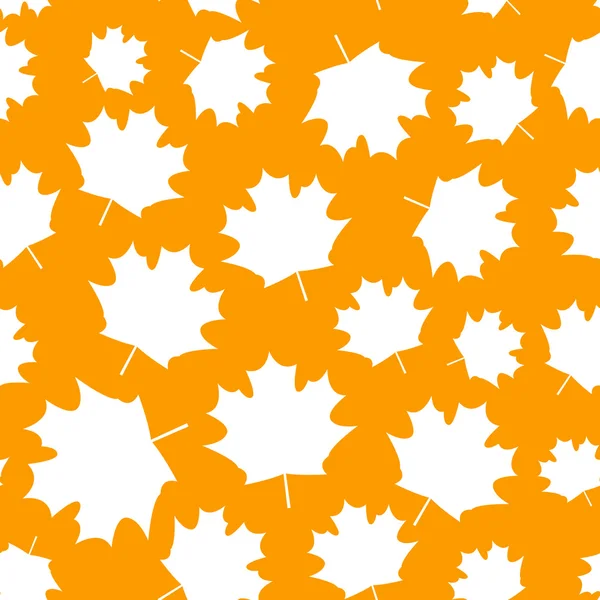 カエデの葉でシームレスなパターン — ストックベクタ