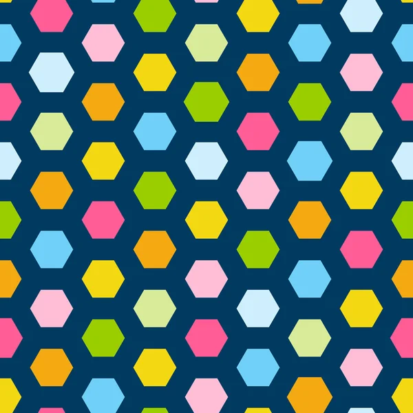 Hexagon seamless mönster — Stock vektor