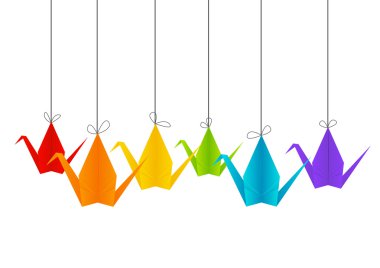 Kağıt origami Vinçler