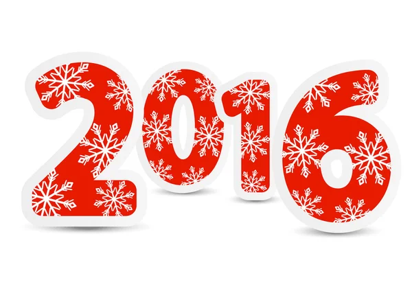 2016 data de Ano Novo — Vetor de Stock