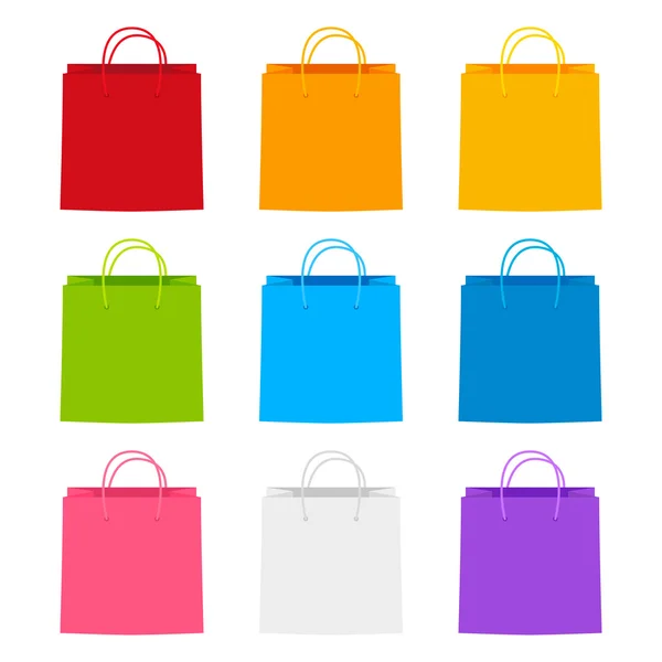 Papier shopping tassen — Stockvector