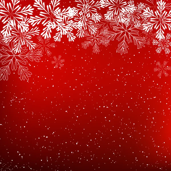 Flocons de neige décoratifs brillants — Image vectorielle