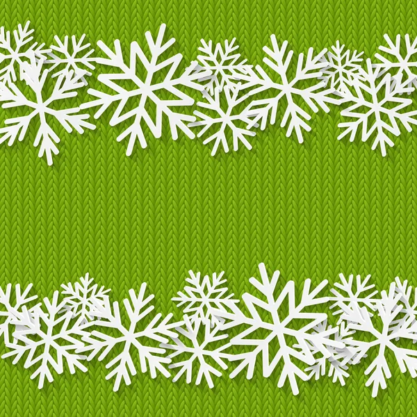 Fondo de Navidad con copos de nieve — Vector de stock