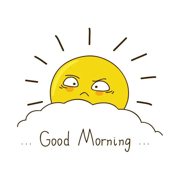 Buenos días sol — Vector de stock