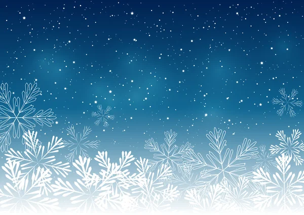 Noel kar taneleri arka plan — Stok Vektör