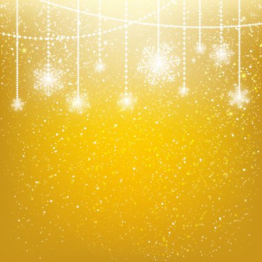 parlak Noel kar taneleri