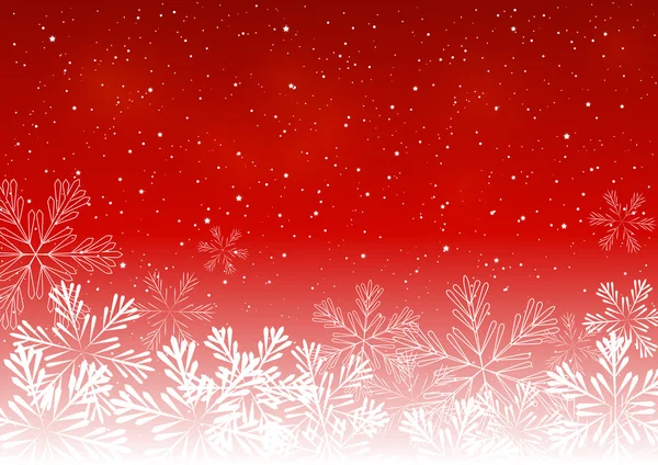 Copos de nieve de Navidad brillantes — Vector de stock