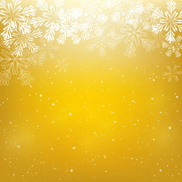 Copos de nieve de Navidad brillantes — Vector de stock