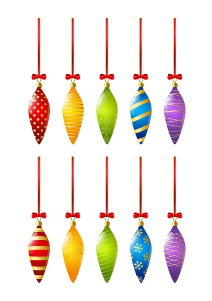 Set of Christmas decorations — Stock Vector