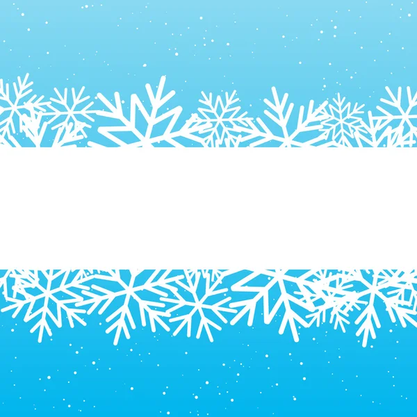 Fondo de Navidad con copos de nieve — Vector de stock