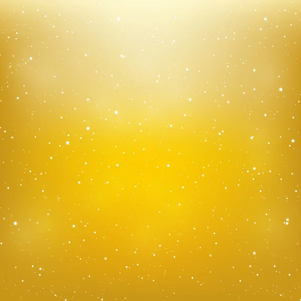 Étoiles sur fond doré — Image vectorielle