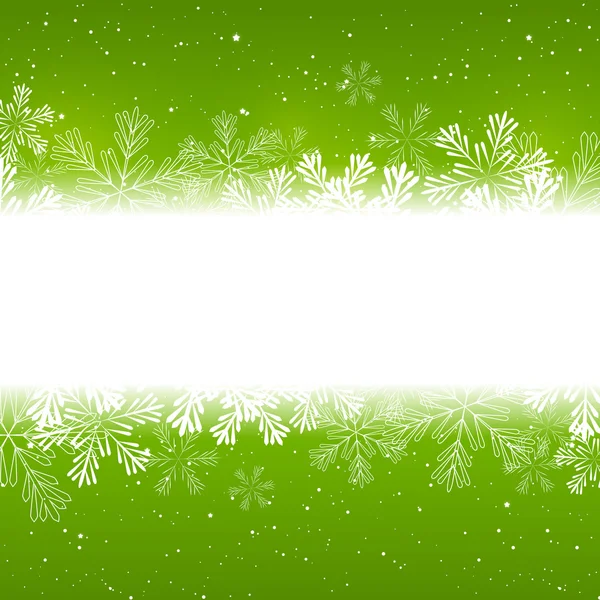 Flocons de neige de Noël frontière — Image vectorielle