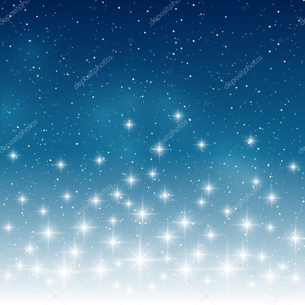 Blue starry light background