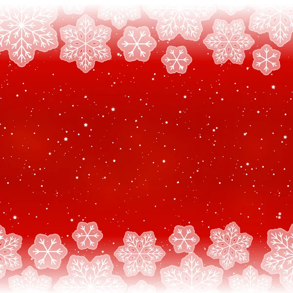 Fond blanc flocons de neige — Image vectorielle