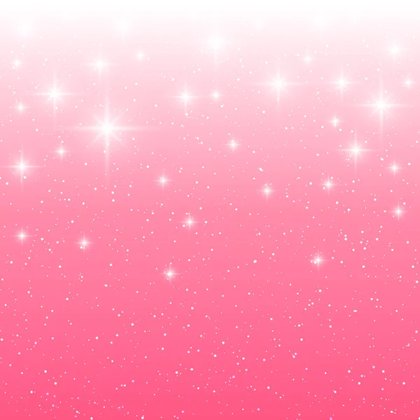 Starry pink background — Stock Vector