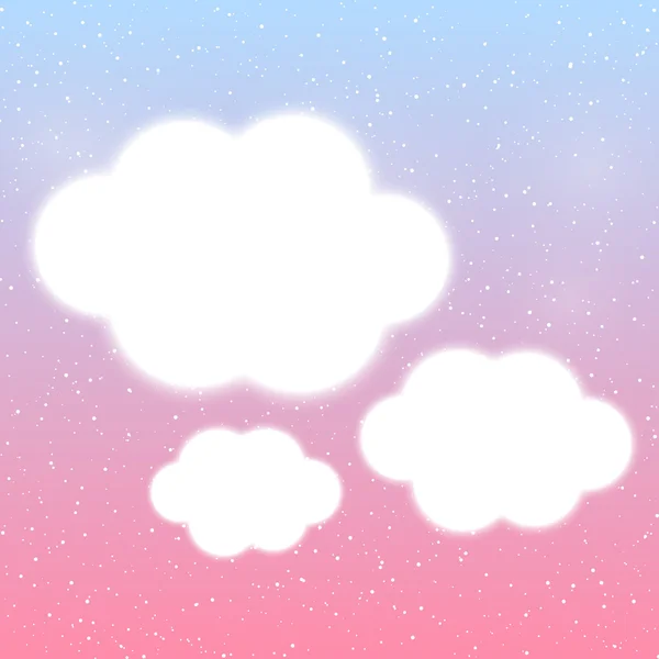 Блестящие белые облака — стоковый вектор