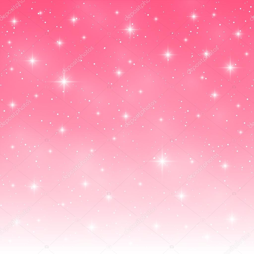 Starry pink background