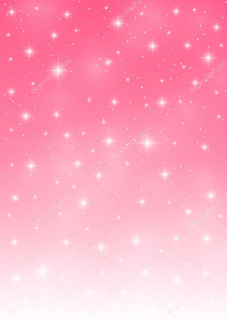 Starry pink background