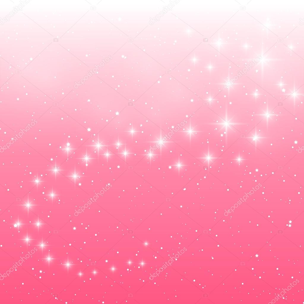 Starry pink background