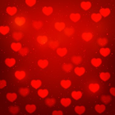 parlak kırmızı Kalpler