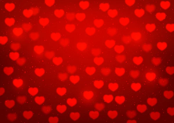 Glänzende romantische Herzen — Stockvektor