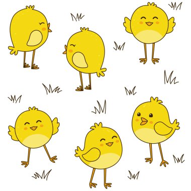 sevimli tavuk ile Seamless Modeli