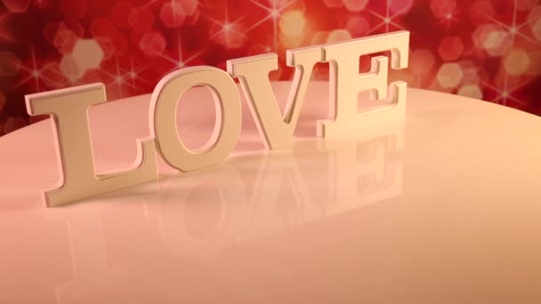 Segno d'amore come concetto di San Valentino — Video Stock