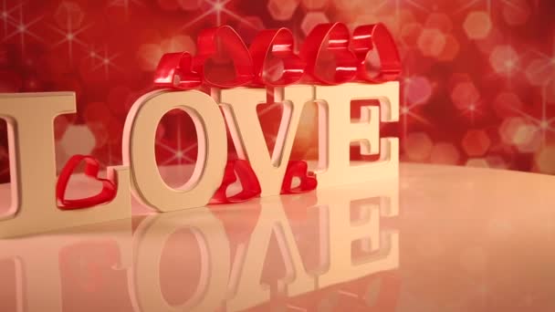 Liebeszeichen als Valentinstag-Konzept — Stockvideo