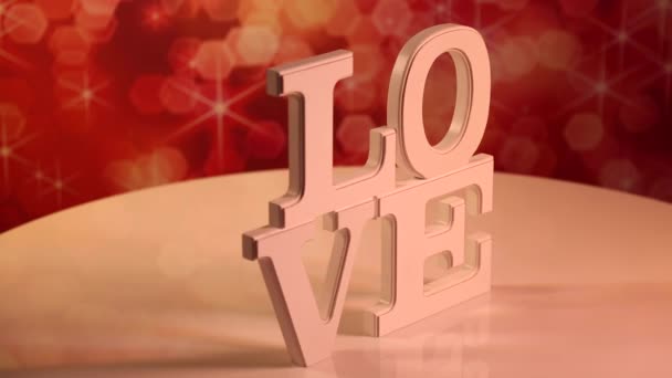 Segno d'amore come concetto di San Valentino — Video Stock