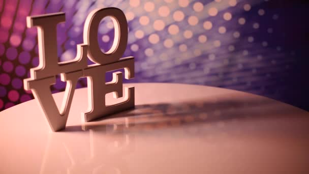 Signo de amor como concepto del día de San Valentín — Vídeos de Stock