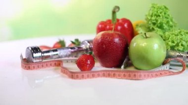 diyet ve fitness kavramı 