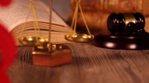 Концепція права та правосуддя — стокове відео