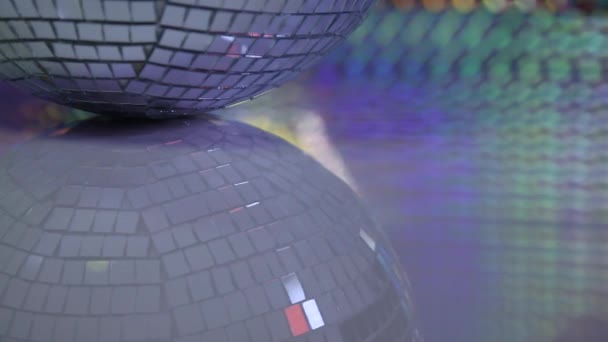 Fundo de música com bola de discoteca — Vídeo de Stock