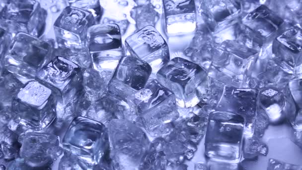 Grupo de cubos de gelo — Vídeo de Stock
