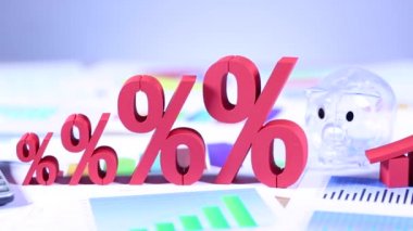 Arka plan ile finansal simgeler grubu