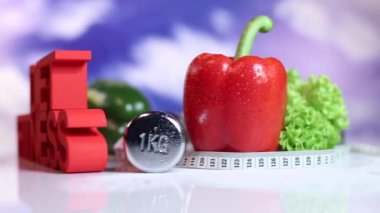 diyet ve fitness kavramı  