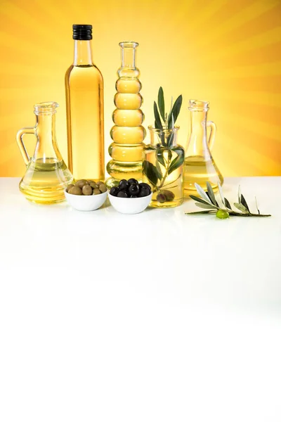 Cooking Food Oil Products Extra Virgin Olive — Stock Photo, Image