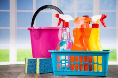 Çeşitli temizlik ve pencere arkaplanı grubu