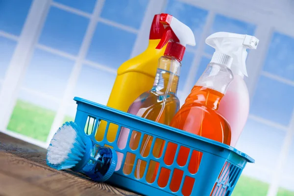 Cleaning Equipment Window Background — Stock Photo, Image