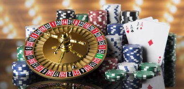 Kumarhane geçmişinde hareket halindeki rulet çarkı