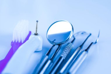 Sağlık, Stomatoloji ekipmanları, dişçilik konsepti